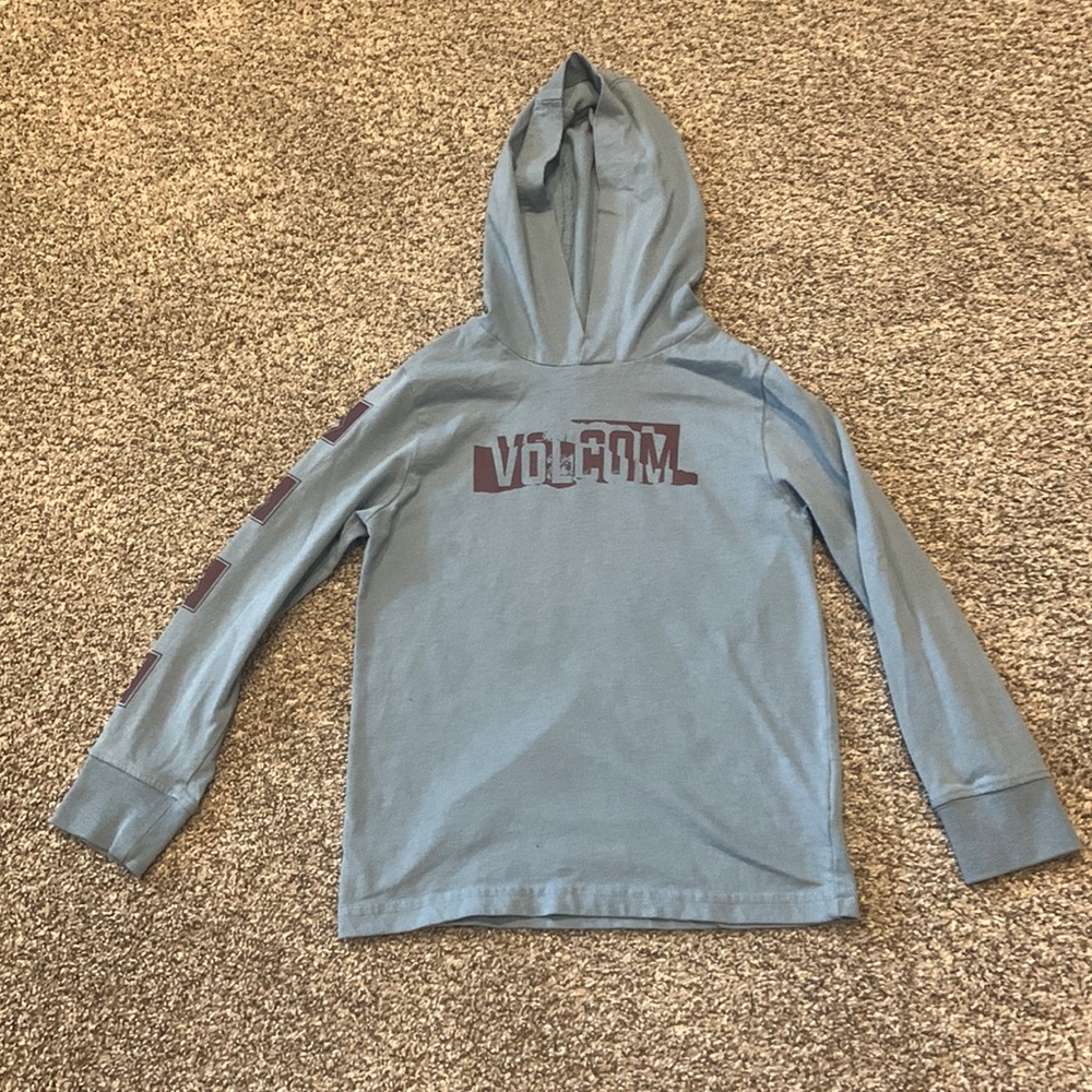 Kids Volcom long sleeve hooded shirt